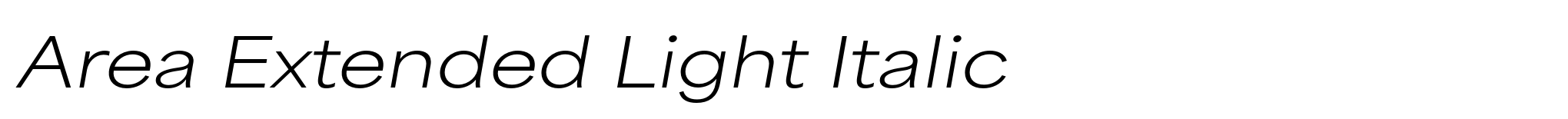 Area Extended Light Italic image